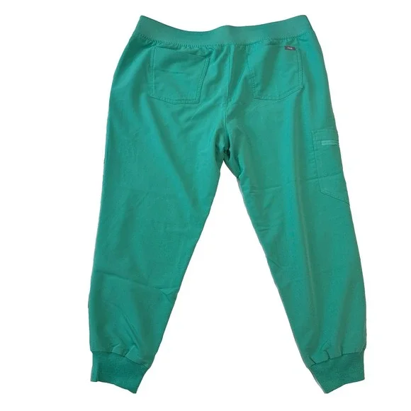 Figs Technical Collection Jogger Scrub Pants Women's XL/P Surgical Green - Picture 2 of 11